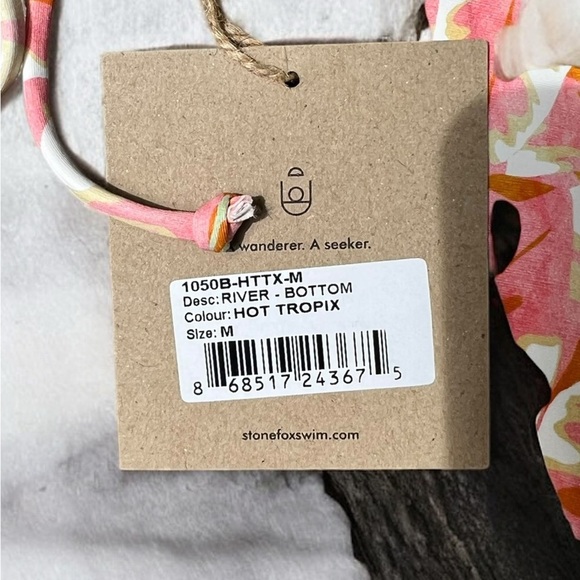 🌻NEW w.tags Stone Fox Swim River Hot Tropix Bikini Bottom Size Medium - Picture 9 of 9